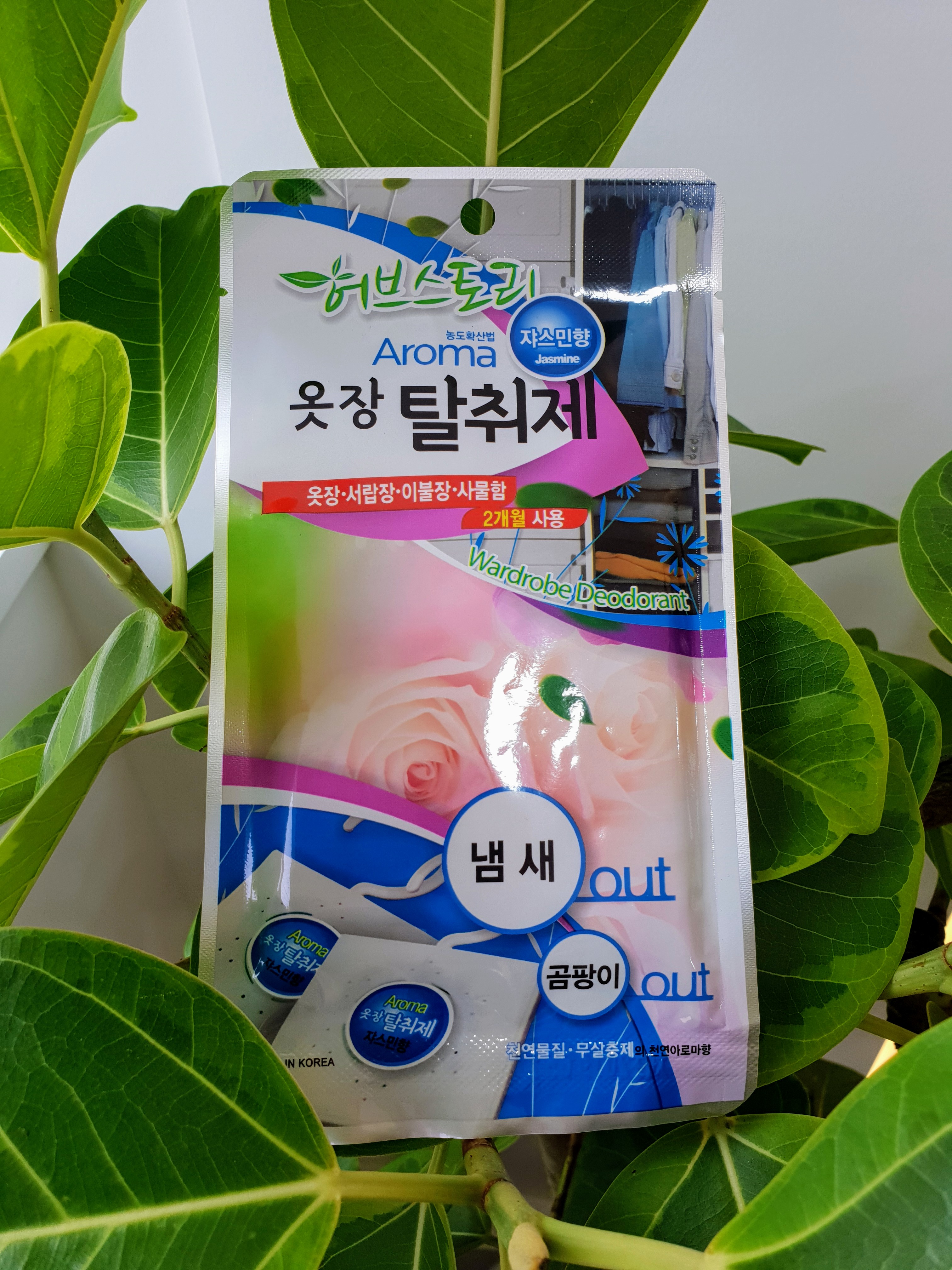 허브스토리 아로마 옷장탈취제                      (자스민, 후로랄,장미향)